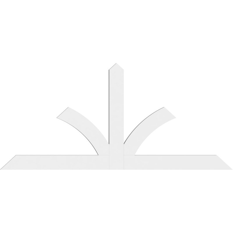 Support pour pignon en PVC de qualité architecturale Richland, H 44 po x l 96 po (pas: 11/12), P 2 po x F 6 po