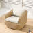 4-Piece Wicker Outdoor Patio Conversation Set With Swivel Chairs-475476207-475438782