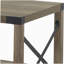 Table basse rustique en chêne avec tablette inférieure