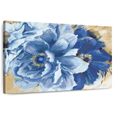 Aldoris Beautiful Peonies In Indigo