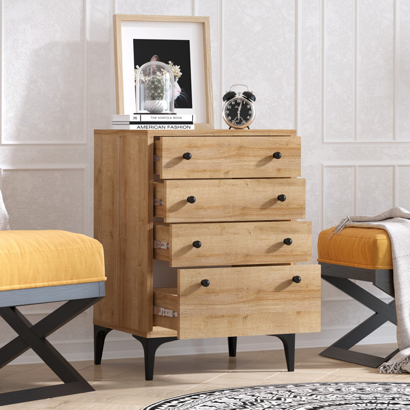 Commode à 4 tiroirs 17,72 po Jamari