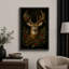 Illustration de cerf de Noël festif, photos de chambre à coucher, impression sur toile encadrée, impression numérique-132863239-132863246