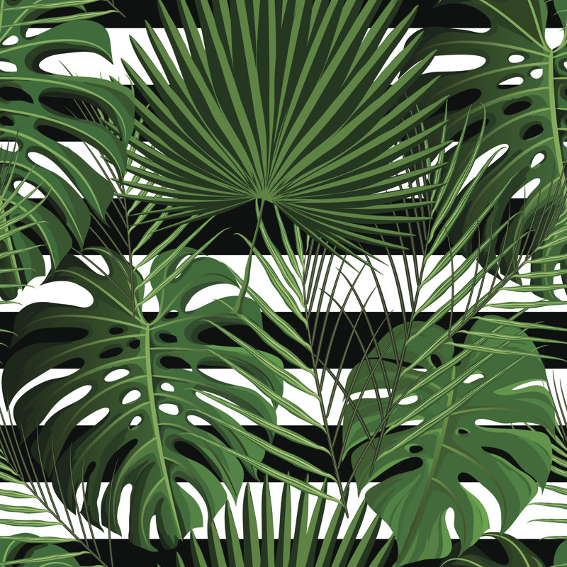 Palm Leaves by IrinaDvilyuk - Wrapped Canvas Print, 30cm H x 30cm W x 3.8cm D