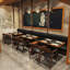 Banc rembourré en similicuir moderne Modern Cafe