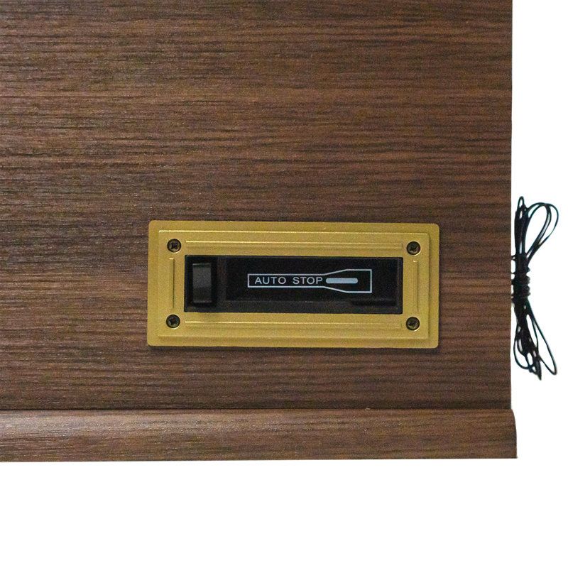 Decorative Record Player with Bluetooth, Espresso