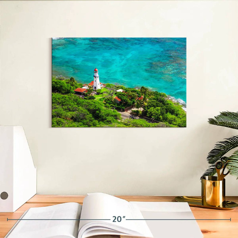 Diamond head lighthouse Aletra, H 8 po x l 12 po