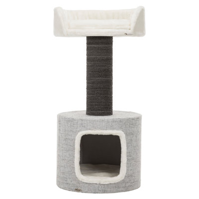 TRIXIE Fonda XXL 39" Cat Tree, Sisal Scratching Post with Plush Condo for Large Cats, Padded Platform Bed