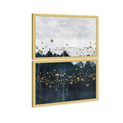 «Mountain Paint Splash», impression encadrée pour le salon