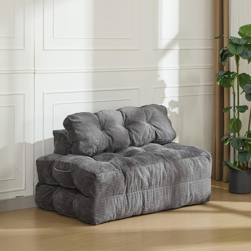 129.8cm Upholstered Futon