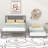 Platform Bed With Adjustable Trundle-1221902573