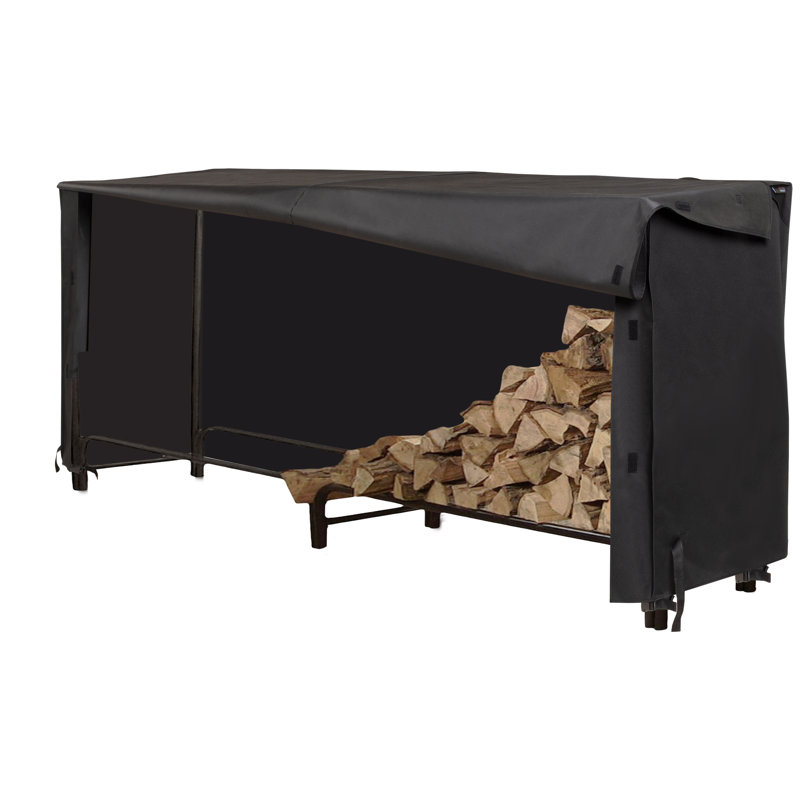 Housse pour support à bûches Monterey de Modern Modern, l 96 po x l 24 po x H 42 po, noir, H 42 po x l 24 po x L 96 po