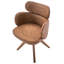 MARCY 49cm H Upholstered Armchair in Brown