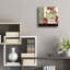 «Chickadee Holiday 4» par Jean Plout, art mural en verre acrylique, 12 po x 12 po-1680333524