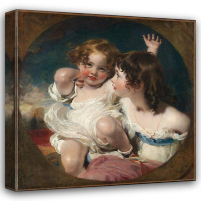 "The Calmady Children" by  Sir Thomas Lawrence - Gallery Wrap Canvas Wall Art