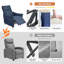 Fauteuil inclinable moderne en tissu avec dossier segmenté ergonomique
