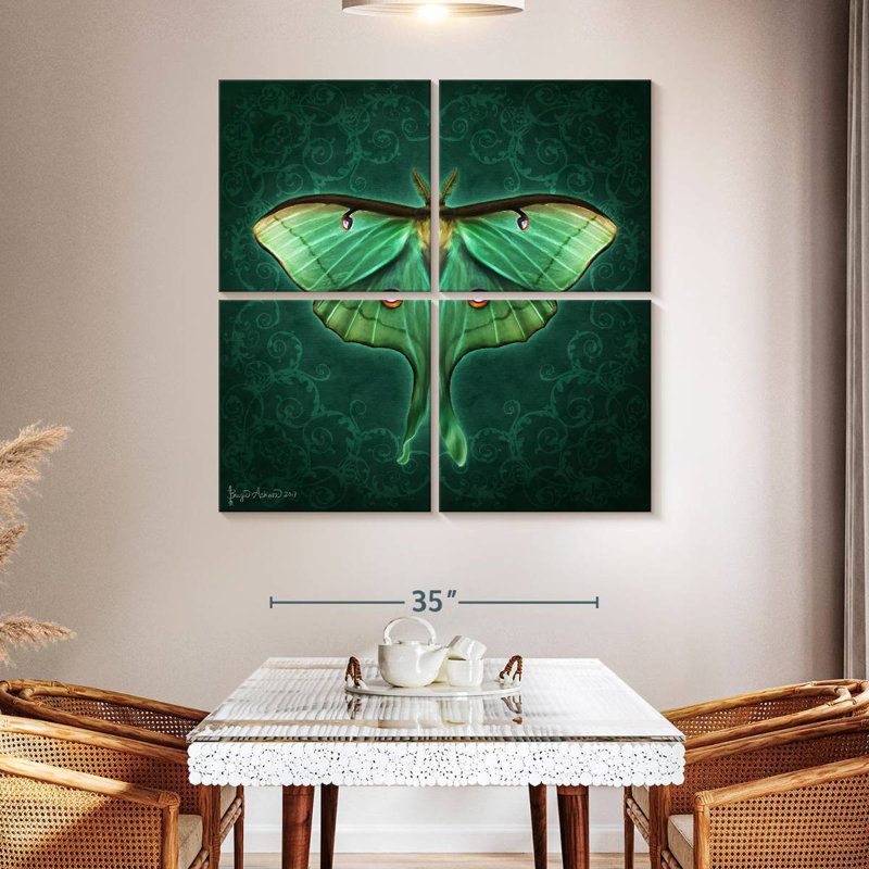 Bramp Steampunk Luna Moth II, H 45 po x l 45 po