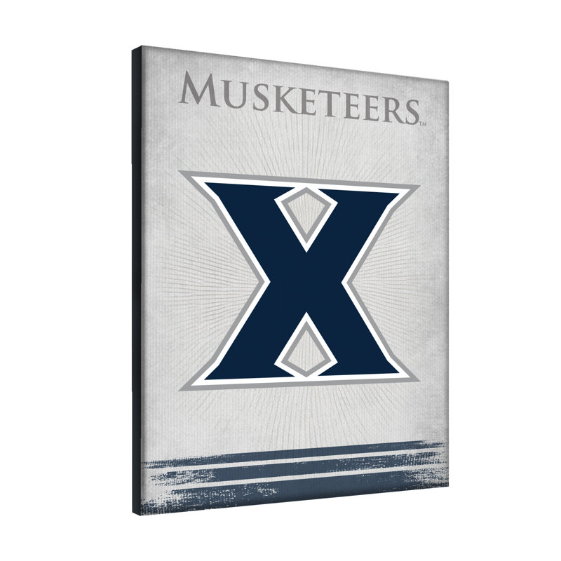 Impression sur toile tendue NCAA, Musketeers de Xavier, H 15 po x l 20 po x P 1 po
