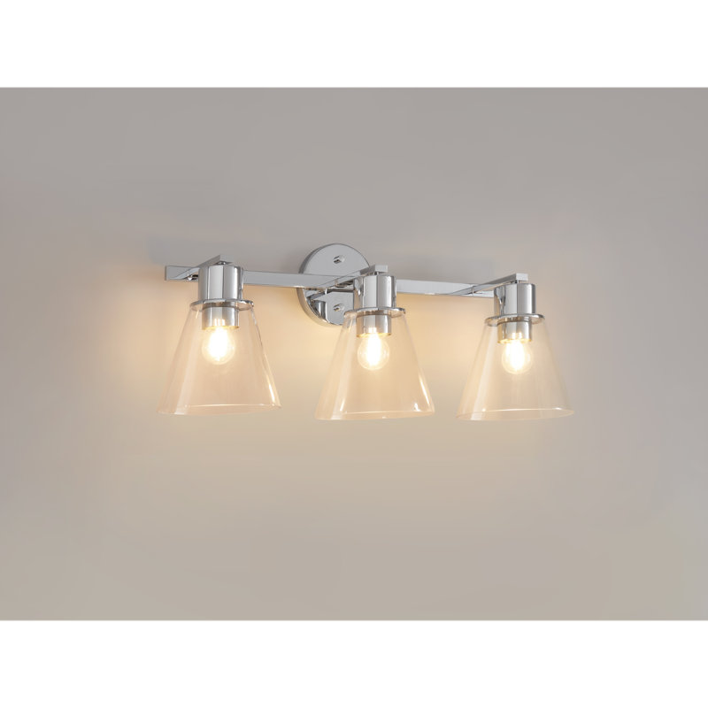 3 - Light LED Vanity Light, Chrome