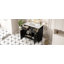 Ensemble de meuble-lavabo 36 po avec lavabo en céramique, armoire de rangement en bois massif, ensemble de meuble-lavabo autoportant avec 2 tiroirs et portes à fermeture douce