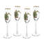 Spode Christmas Tree Champagne Fluted Glasses