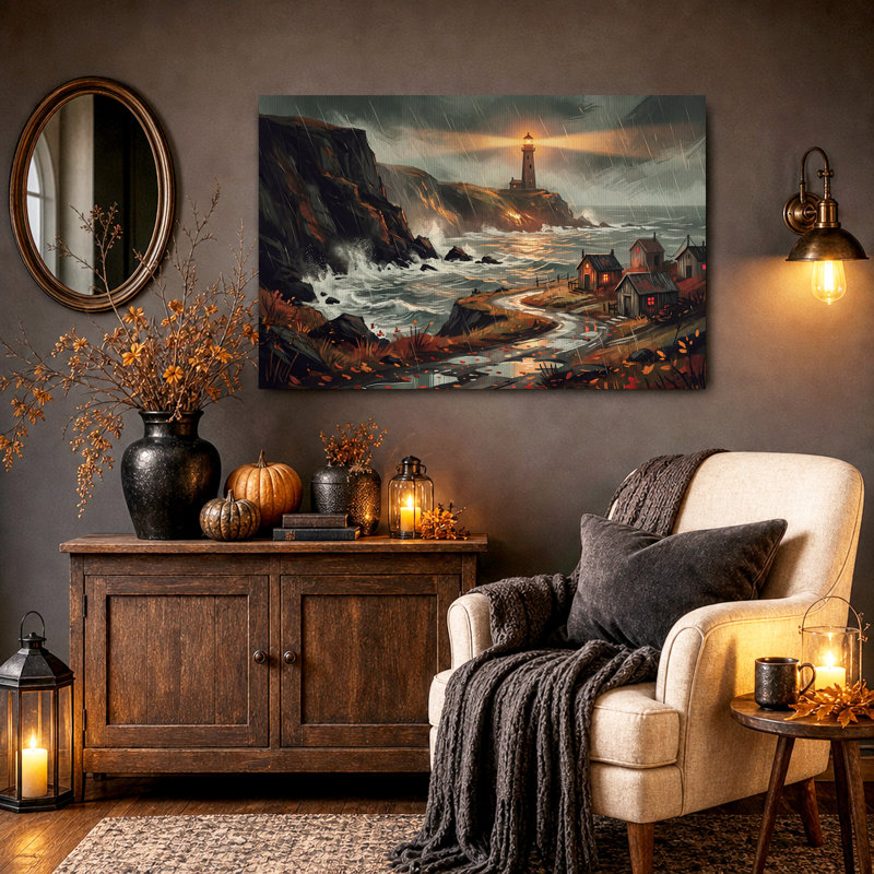 Art mural sur toile Halloween, 18"H x 24"W