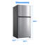 Midea 21 cu. Pi. Réfrigérateur à congélateur supérieur Garage Ready (acier inoxydable)