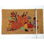 Tapis de porte en fibre de coco Harvest Bounty Pumpkin - 18 x 30 pouces (45,7 x 76,2 cm) avec dos en caoutchouc
