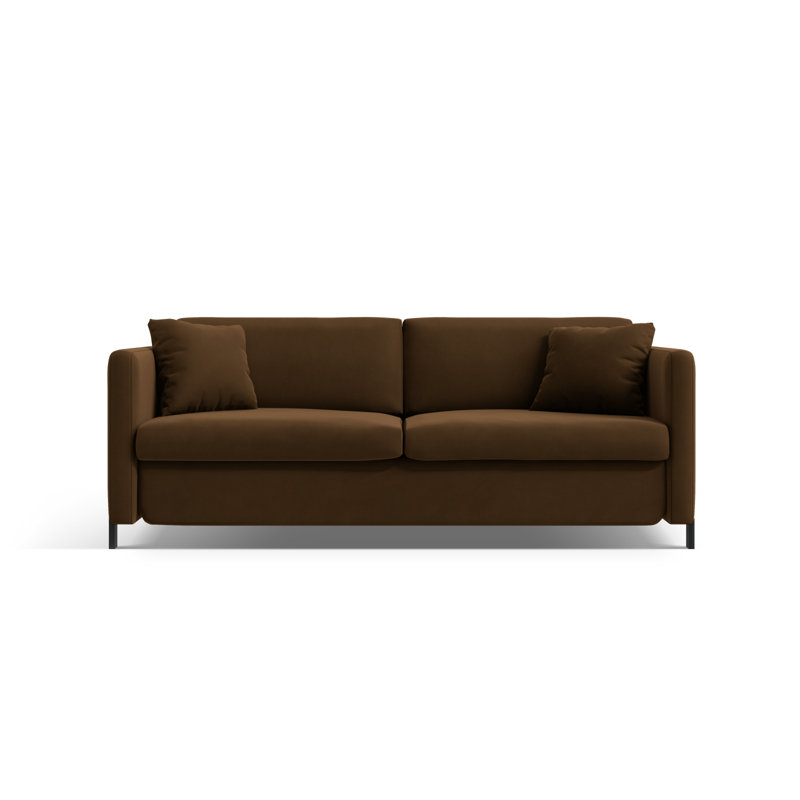 Bilek Velvet Sofa Bed, 4, Chocolate