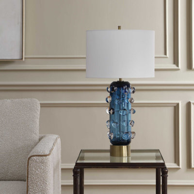  Lampe de table bleue Aura