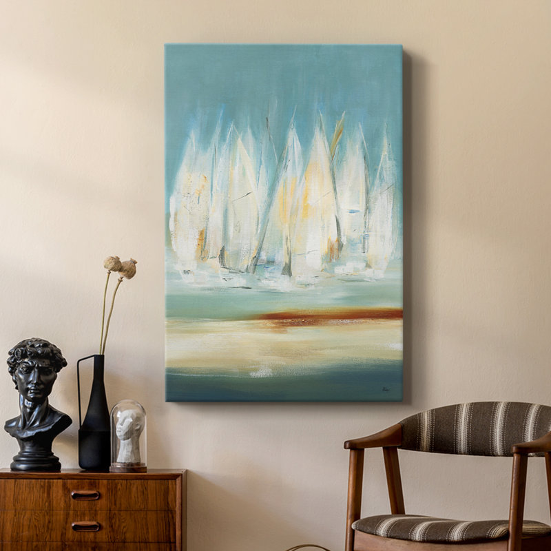«A Day to Sail I», reproduction d'art encadrée sur mesure, H 60 po x l 40 po