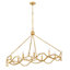 Leona eight-light oval chandelier