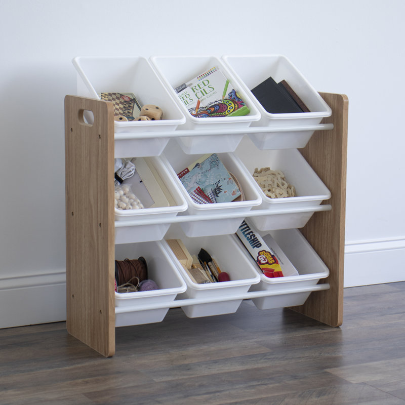 Heineman Isabelle & Max™ Toy Organizer with Bins, White/Brown