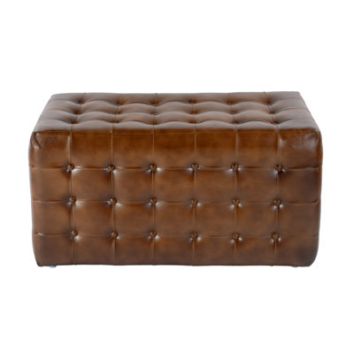 Kingston 36 in. W Leather Upholstered Accent Bench