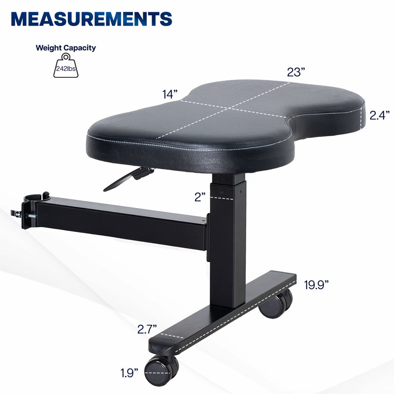 Repose-pieds réglable en hauteur pour chaise de bureau VIVO