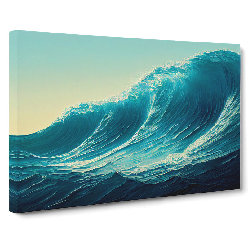 Striking Ocean Wave Vol.2 - Wrapped Canvas, 40cm H x 60cm W x 3cm D