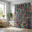 Ensemble de rideau de douche 1 pièce Funk Flow-1286392024-1295238029