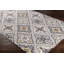 Tapis intérieur / extérieur gris à motif géométrique crocheté à la main Schmitt-1598395392