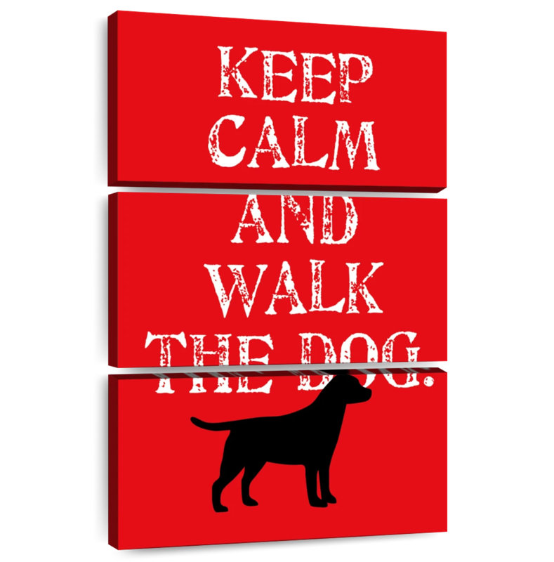 Tergel Keep Calm Labrador, 74" H x 48" W