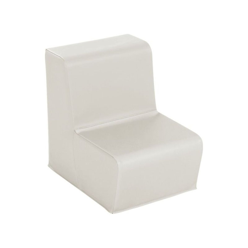 Chaise basse de base droite - Hauteur du siège: 6 po, Ivory