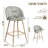 Cusick 26" Seat Height Swivel Upholstered Counter Stools Barstool with Backrest Footrest for Kitchen Island Dining Room-1854403124-1813386534