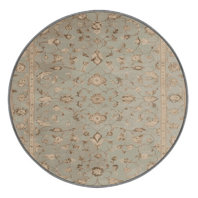 Machine Washable Tabriz Gray Area Rug