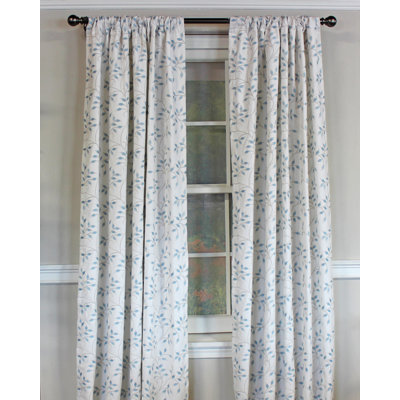 Page Turner Cotton Blend Room Darkening Curtain Pair