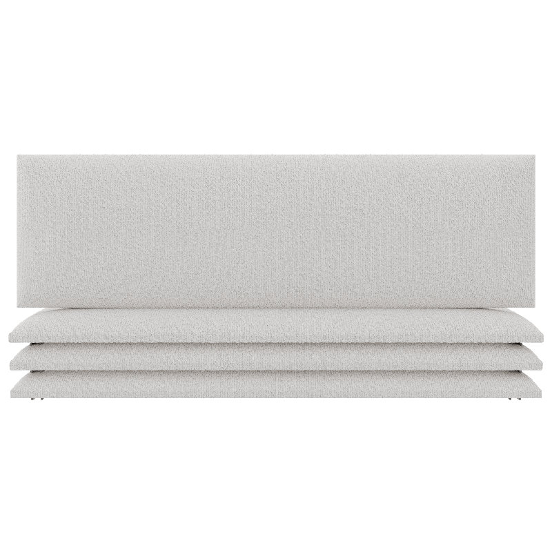 Upholstered Headboard, Large, Boucle Ivory