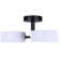 Gid 21.13 In. 3 Light Integrated LED Black Modern Semi Flush