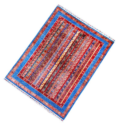 Afghan Wool Geometric Area Rug