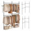 244 cm Wall Mounted Clothes Rack