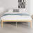 14" Heavy‑Duty Carbonized Bamboo King Platform Bed Frame with Iron Legs, Moisture‑Resistant Panels, 1500 lbs Capacity-406367750