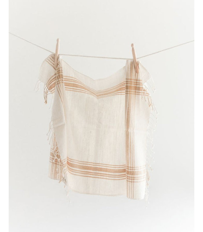 Cabin Hatch Cotton Hand Towel, Beige