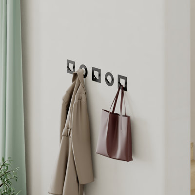 Neveen Metal Wall Organizer with Key Hooks Set of 5