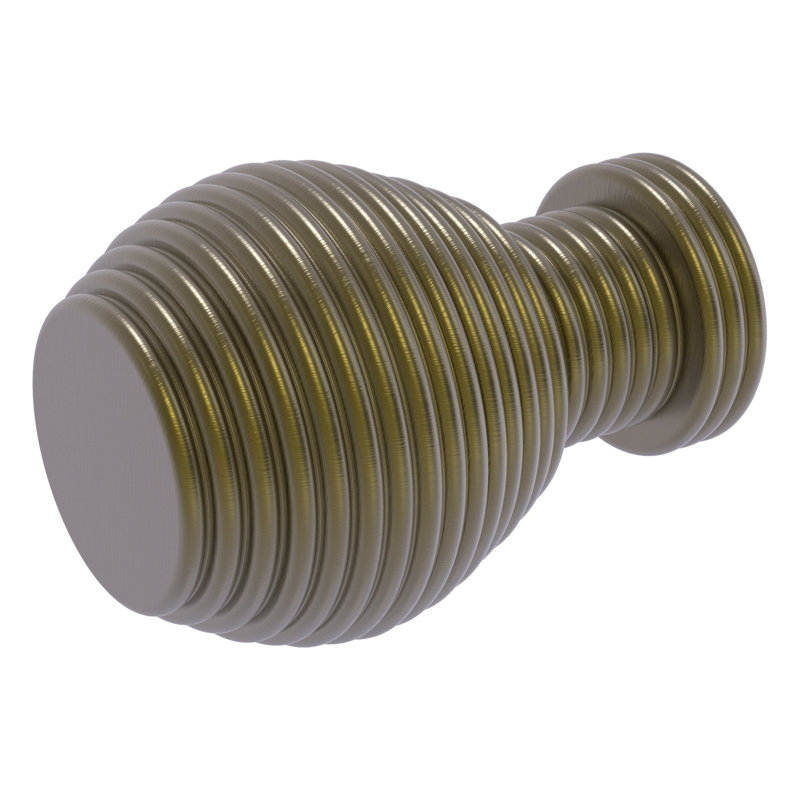Beresford 1" Diameter Round Knob, Antique Brass